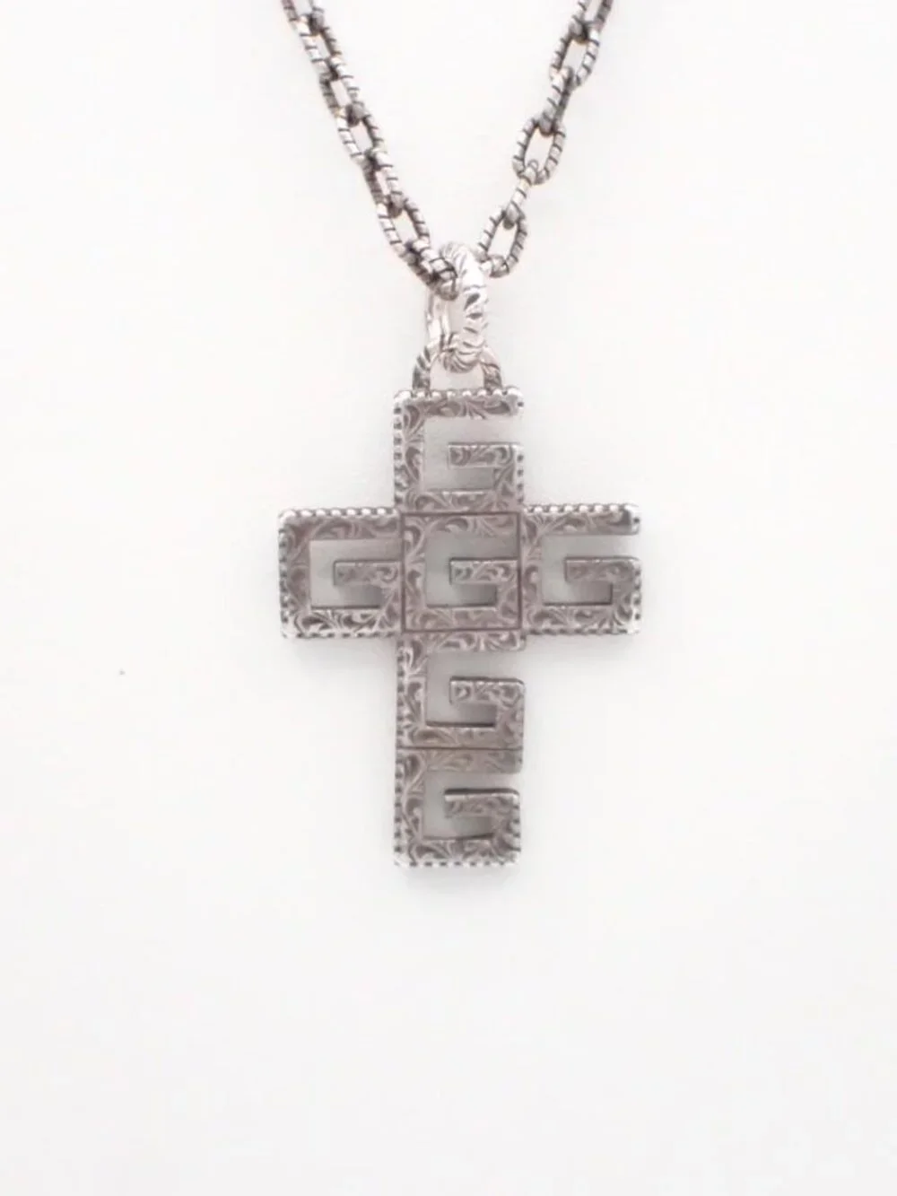 Gucci Cross Necklace 925 ~24" - Picture 3 of 3